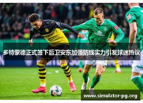 多特蒙德正式签下后卫安东加强防线实力引发球迷热议